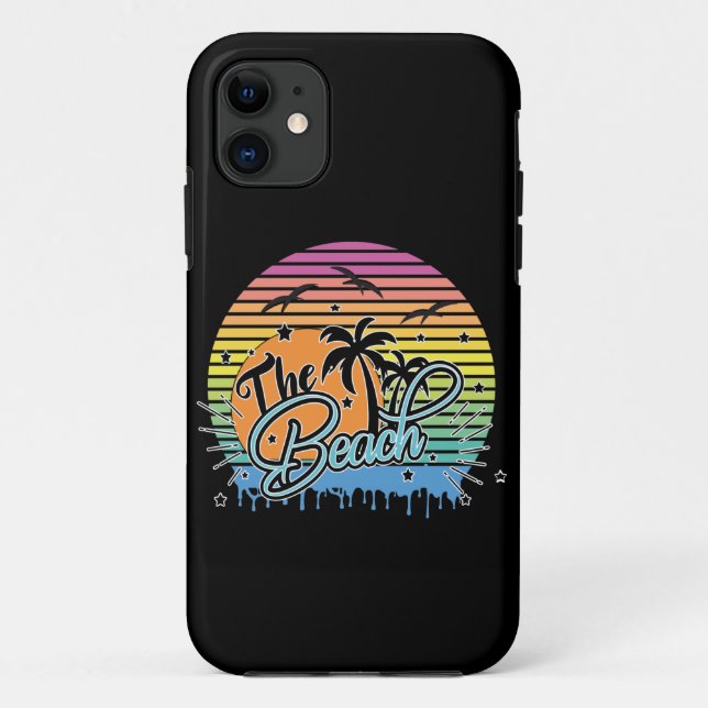 Capa Para iPhone 11 The Beach, Verão de 2023 (Verso)