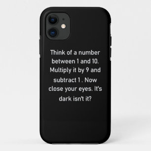 Capa Para iPhone 11 Think of a number between 1 and 10.. sarcastic gi