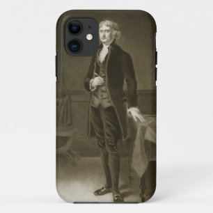 Capa Para iPhone 11 Thomas Jefferson, ó presidente do Stat unido