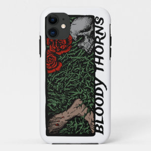 Capa Para iPhone 11 Thorns Rosas do crânio pés corados medieval