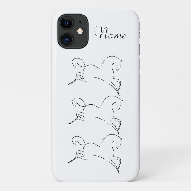 Capa Para iPhone 11 Thunder_Cove Cavalo Selvagem (Verso)
