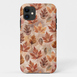 Capa Para iPhone 11 Tie Dye Autumn Leaves