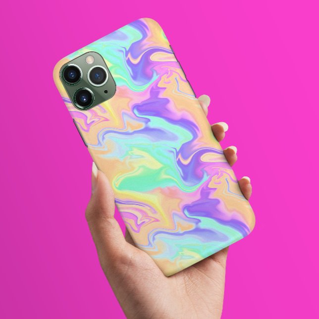 Capa Para iPhone 11 Tie Dye Swirl Pastel Groovy (Criador carregado)
