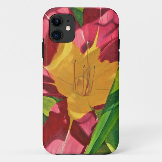 Capa Para iPhone 11 Tiger Lily Floral (Verso)