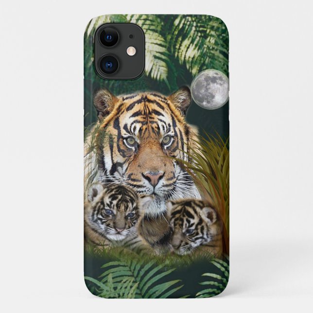 Capa Para iPhone 11 Tigre (Verso)