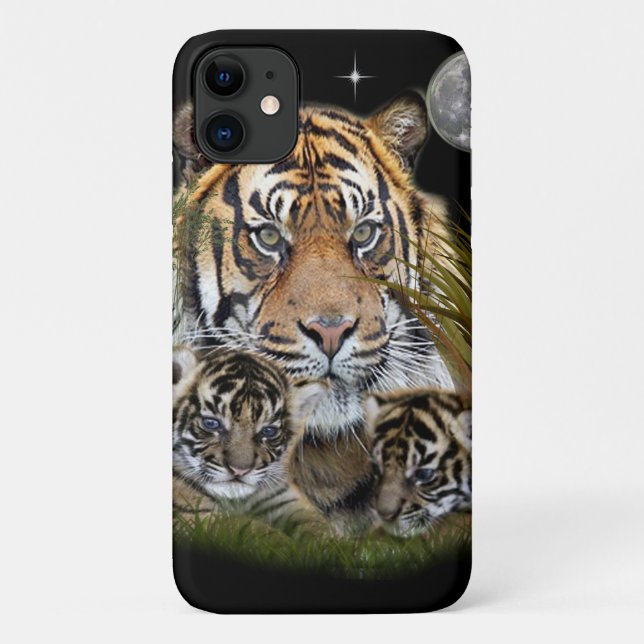Capa Para iPhone 11 Tigre (Verso)