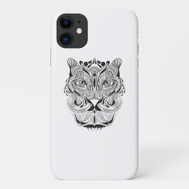 Capa Para iPhone 11 Tigre Gráfico (Verso)