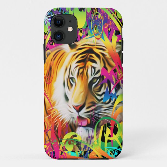 Capa Para iPhone 11 Tigre na Selva (Verso)