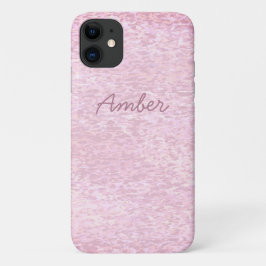 Capa Para iPhone 11 Tinta Cinza Coral Padrão Texturizado Personalizado