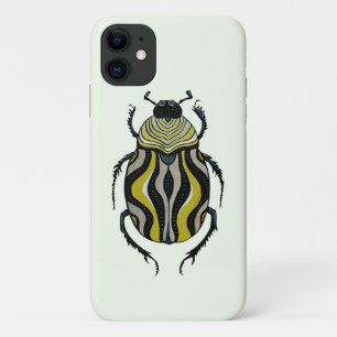 Capa Para iPhone 11 Tinta de Esboço de Tinta do Besouro Lover