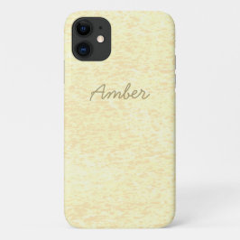 Capa Para iPhone 11 Tinta Laranja Amarela Texturizada Personalizada