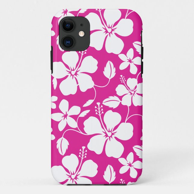 CAPA PARA iPhone 11 TINTA QUENTE HAWAIIAN HULA (HIBISCUS) (Verso)