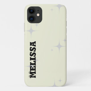 Capa Para iPhone 11 Tipografia em negrito bege