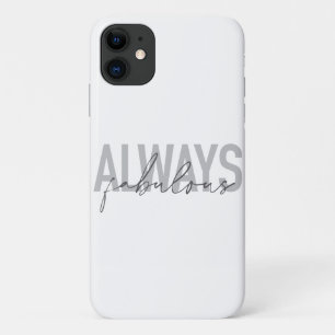 Capa Para iPhone 11 Tipografia moderna, simples, moderna, sempre fabul