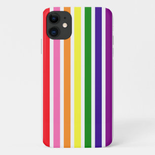 Capa Para iPhone 11 Tiras de cores vibrantes do arco-íris