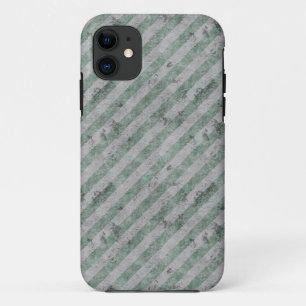 Capa Para iPhone 11 Tiras de Diagonal Verde Grunge