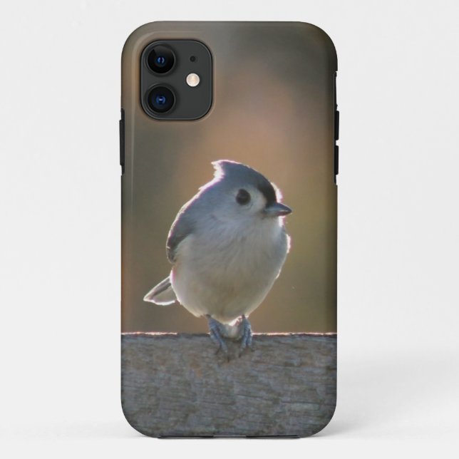 Capa Para iPhone 11 Titmouse adornado (Verso)