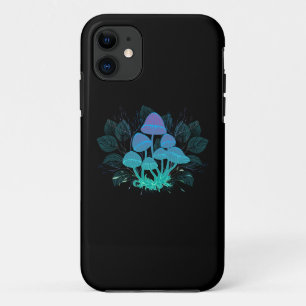 Capa Para iPhone 11 Toadstools em arbustos