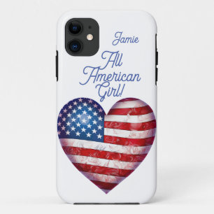 Capa Para iPhone 11 Todas as Meninas Americanas Personalizáveis