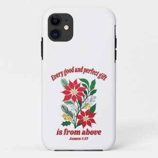 Capa Para iPhone 11 Todo Bom e Perfeito Presente – Tiago 1:17 Natal