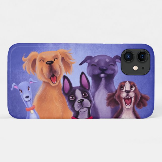 Capa Para iPhone 11 Todos Os Cães (Verso (horizontal))