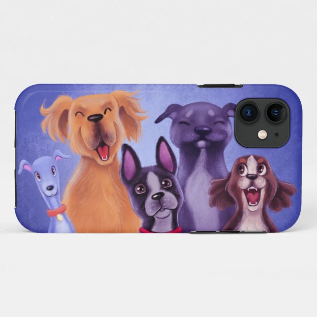 Capa Para iPhone 11 Todos Os Cães (Verso (horizontal))
