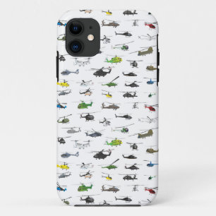 Capa Para iPhone 11 Todos os Helicópteros