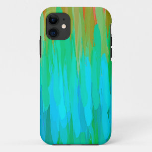 Capa Para iPhone 11 Tons azuis Abstrato com aquarela Fundo