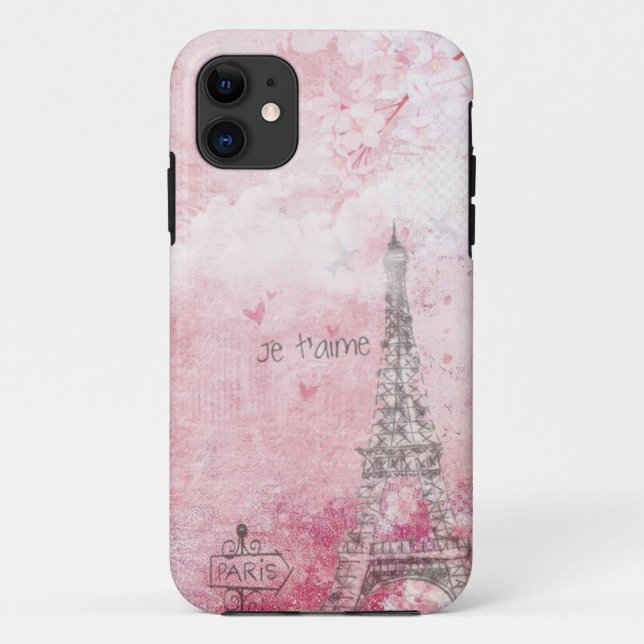 Capa Para iPhone 11 Torre Eiffel de Paris (Verso)
