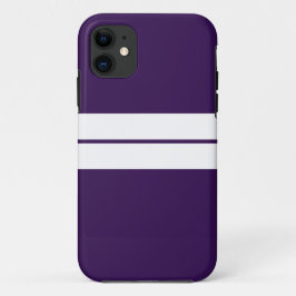 Capa Para iPhone 11 Torres Brancos De Espírito Esportivo Em Roxo Escur