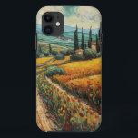 Capa Para iPhone 11 Toscânia Itália van Gogh estilo<br><div class="desc">uma bela pintura ao estilo de van Gogh do campo da Toscana na Itália</div>