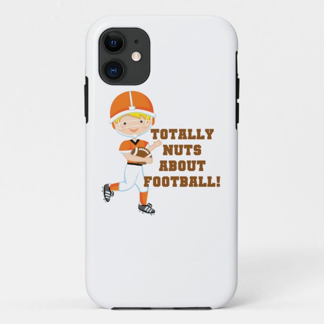 Capa Para iPhone 11 Totalmente loucos sobre o futebol (Verso)