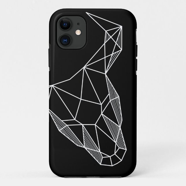 Capa Para iPhone 11 Touro Geométrico (Verso)