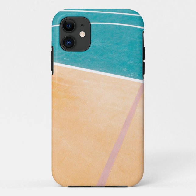 Capa Para iPhone 11 Trabalho de arte de basquete legal (Verso)