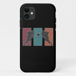 Capa Para iPhone 11 Trabalho de arte de futebol americano Vintage