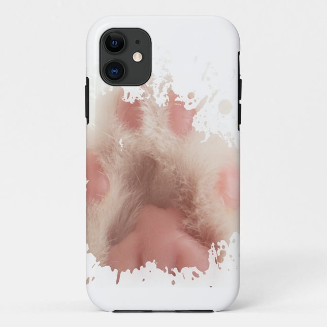 Capa Para iPhone 11 Trabalho de arte de gato adorável (Verso)