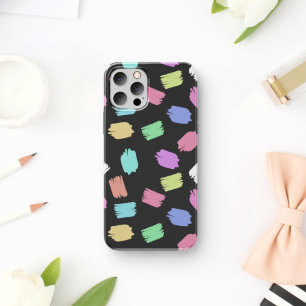 Capa Para iPhone 11 Traços de Pincel de Tinta, Traços Coloridos do Pin
