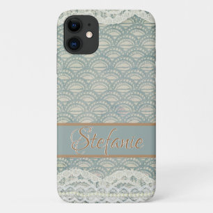 Capa Para iPhone 11 Traje Azul Lace II