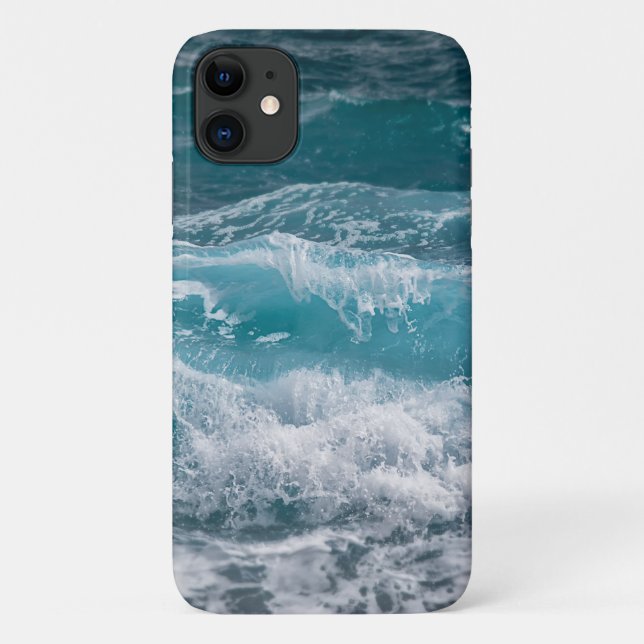 Capa Para iPhone 11 Tranquil Sea Motion Inspired Premium (Verso)