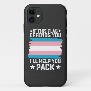 Capa Para iPhone 11 Trans Se Esta Bandeira Ofende Você Eu Vou Ajudar V