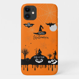 Capa Para iPhone 11 Tratamento de Decoração de Halloween ou Monstro de
