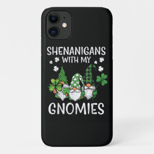 Capa Para iPhone 11 Travessuras do Dia de São Patrício com Gnomies Gno