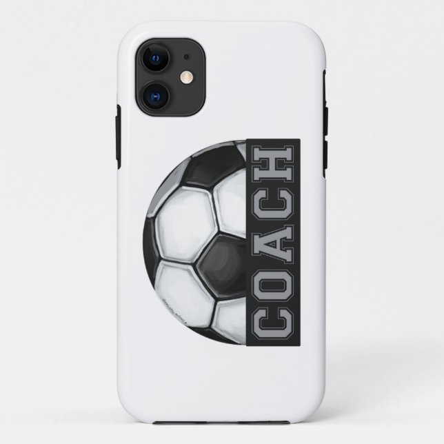 Capa Para iPhone 11 Treinador de futebol (Verso)