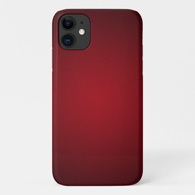Capa Para iPhone 11 Trendy Red-Black Grainy Vignette (Verso)