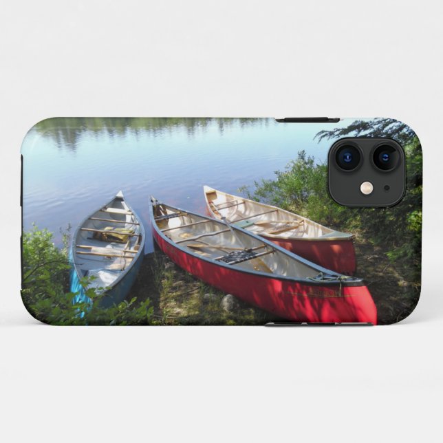 Capa Para iPhone 11 Três Canoas (Verso (horizontal))