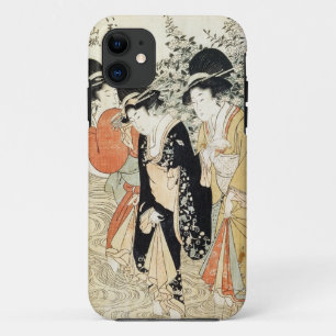 Capa Para iPhone 11 Três meninas que remam em um rio, 'da forma