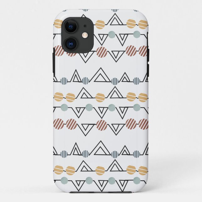 Capa Para iPhone 11 Triângulos Bauhaus (Verso)
