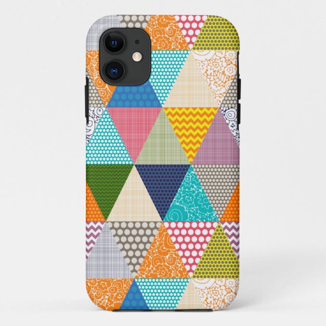 Capa Para iPhone 11 triângulos de beleza do seaview (Verso)