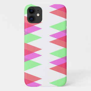 Capa Para iPhone 11 Triângulos vermelhos e verdes