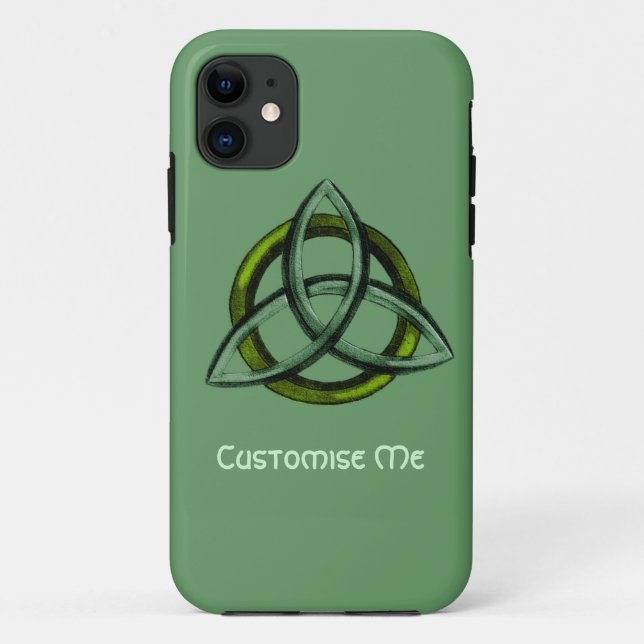 Capa Para iPhone 11 Triquetra (verde) (Verso)